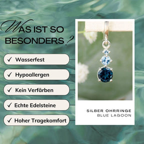 Ohrringe Silber blauer Topas