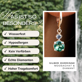 Ohrringe Silber mit Diamant