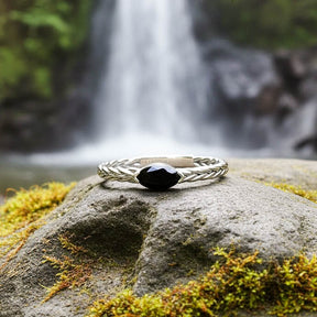 Onyx Ring Schwarz Damen