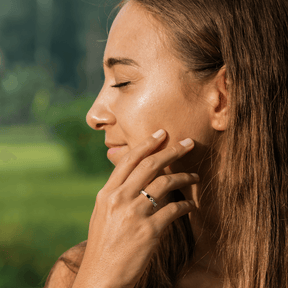 Onyx Solitaer Ring 925 Silber