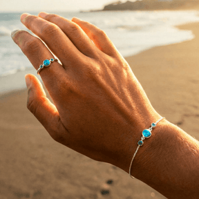 Opal Armband mit Smaragden