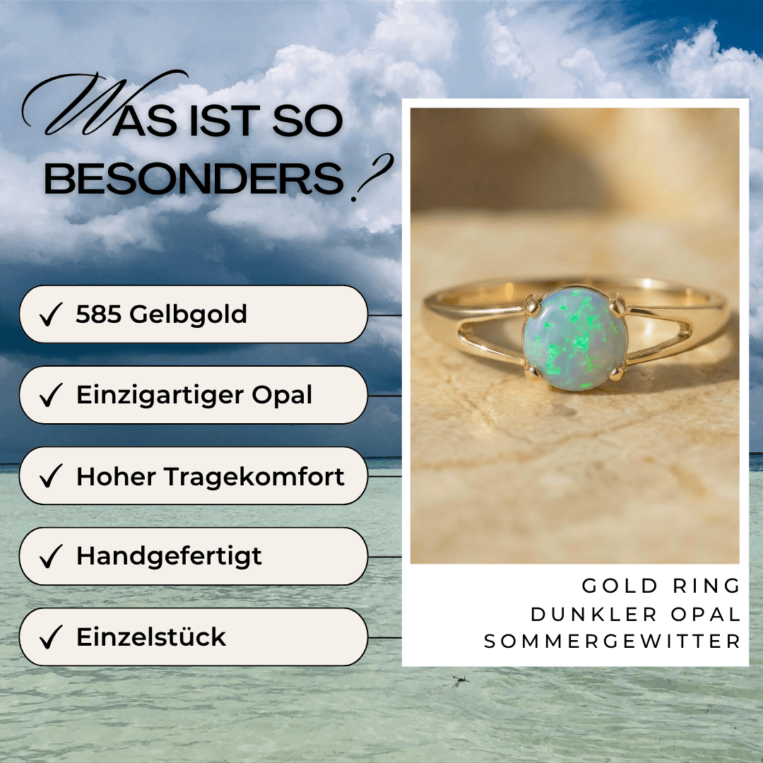 Opal Ring Echt Gold