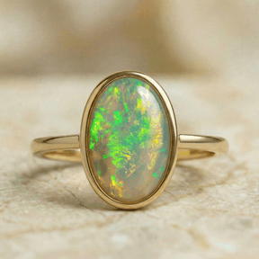 Opal Ring Gold Frau