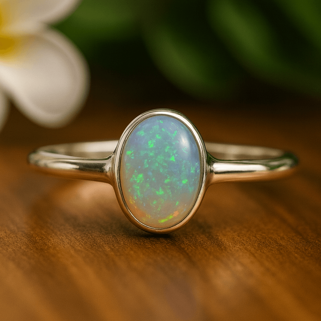 Opal Ring Silber