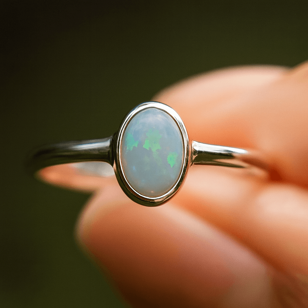 Opal Ring Sterling Silber