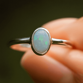 Opal Ring Sterling Silber
