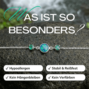 Opal Smaragd Armband Silber