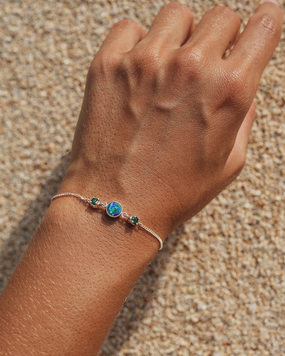 Opal Armband Silber