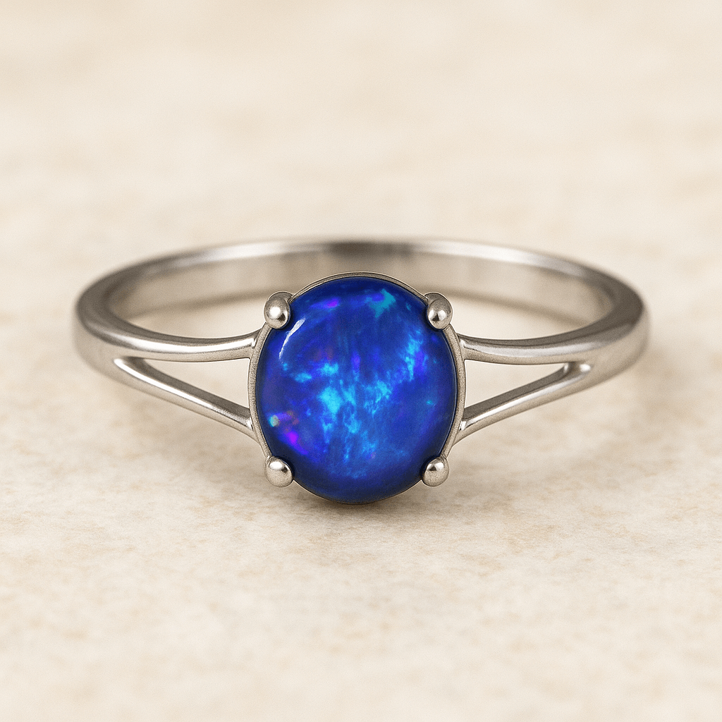 Opal Ring Weissgold