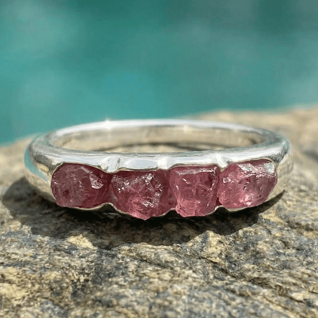 Pinker Turmalin Ring Silber