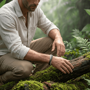 Premium Herrenarmband Silber