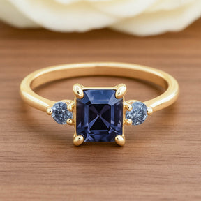 Ring Gold Spinell Anthrazit