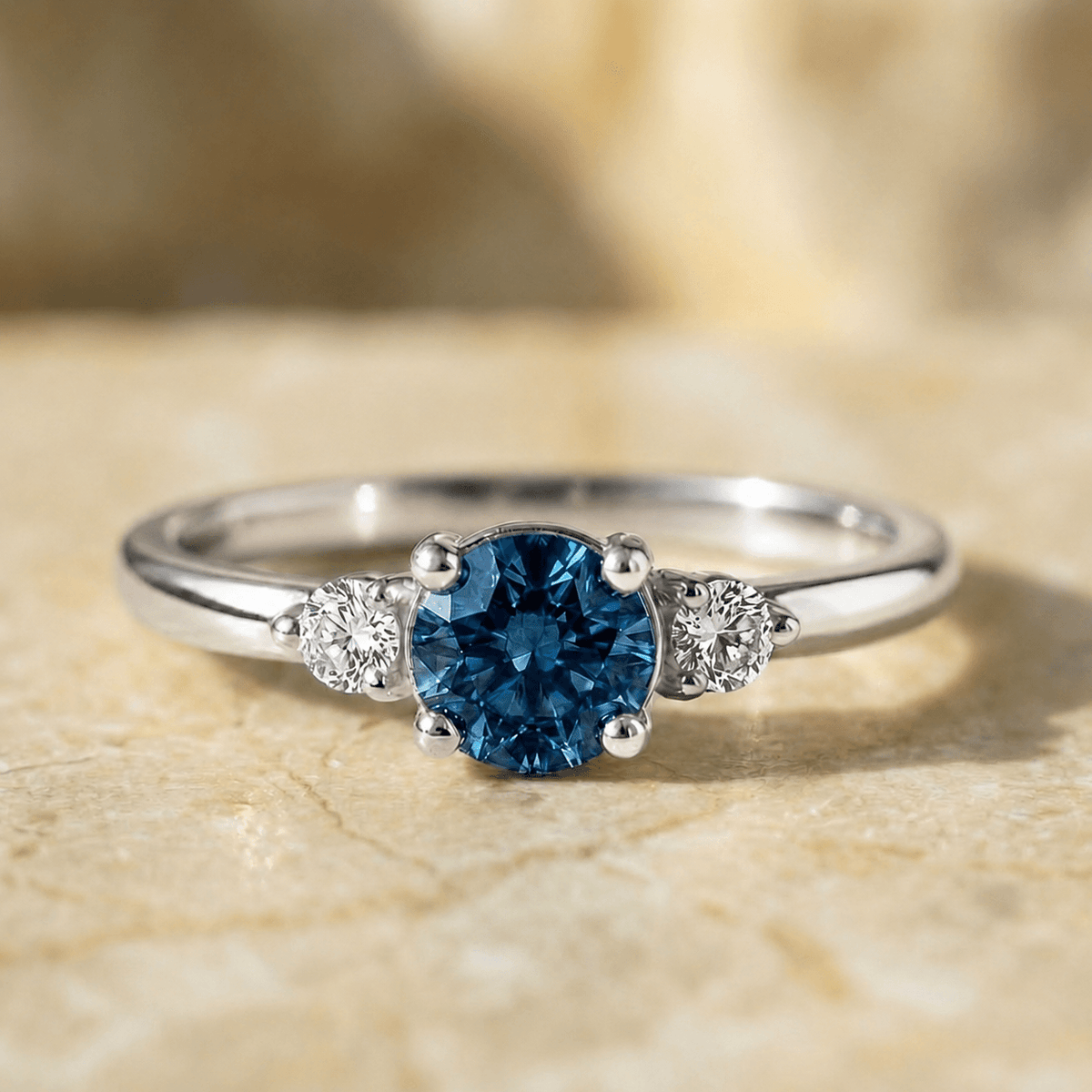 Saphir Diamant Ring Verlobungsring