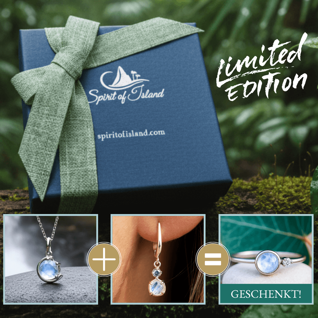 Schmuck Set Mondstein Diamant