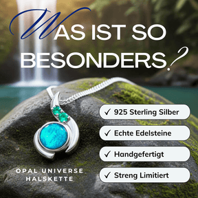 Schwarzer Opal Halskette