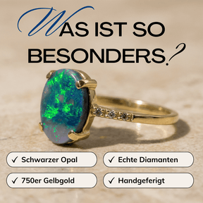 Schwarzer Opal Ring Besonderheiten