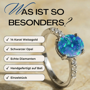 Schwarzer Opal Weißgold Ring Bewertung