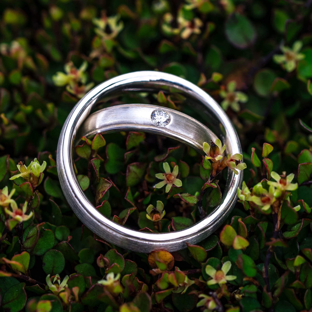 Silber Eheringe matt Brillant