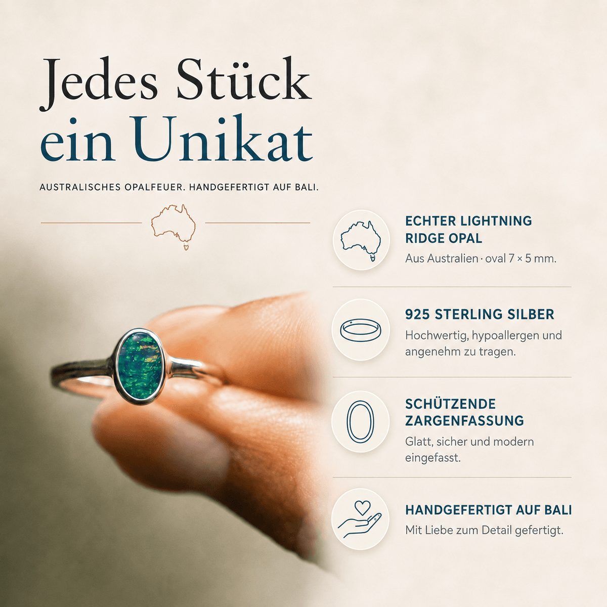 Silber Ring Opal Damen Vorteil