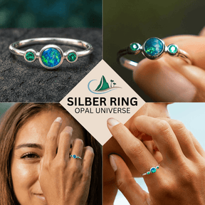 Silber Ring Opal Universe