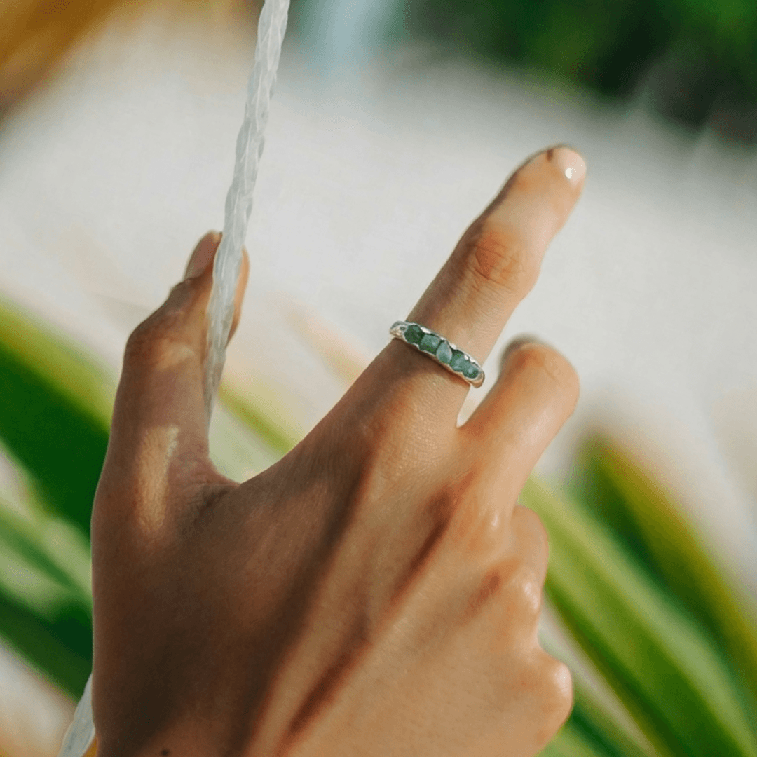 Silber Ring mit Geburtsstein