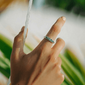 Silber Ring mit Geburtsstein