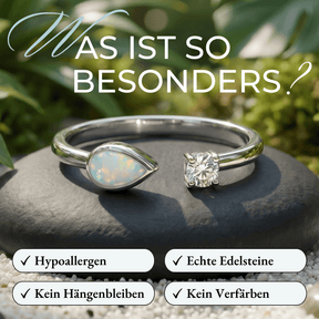 Silberring Opal Diamant