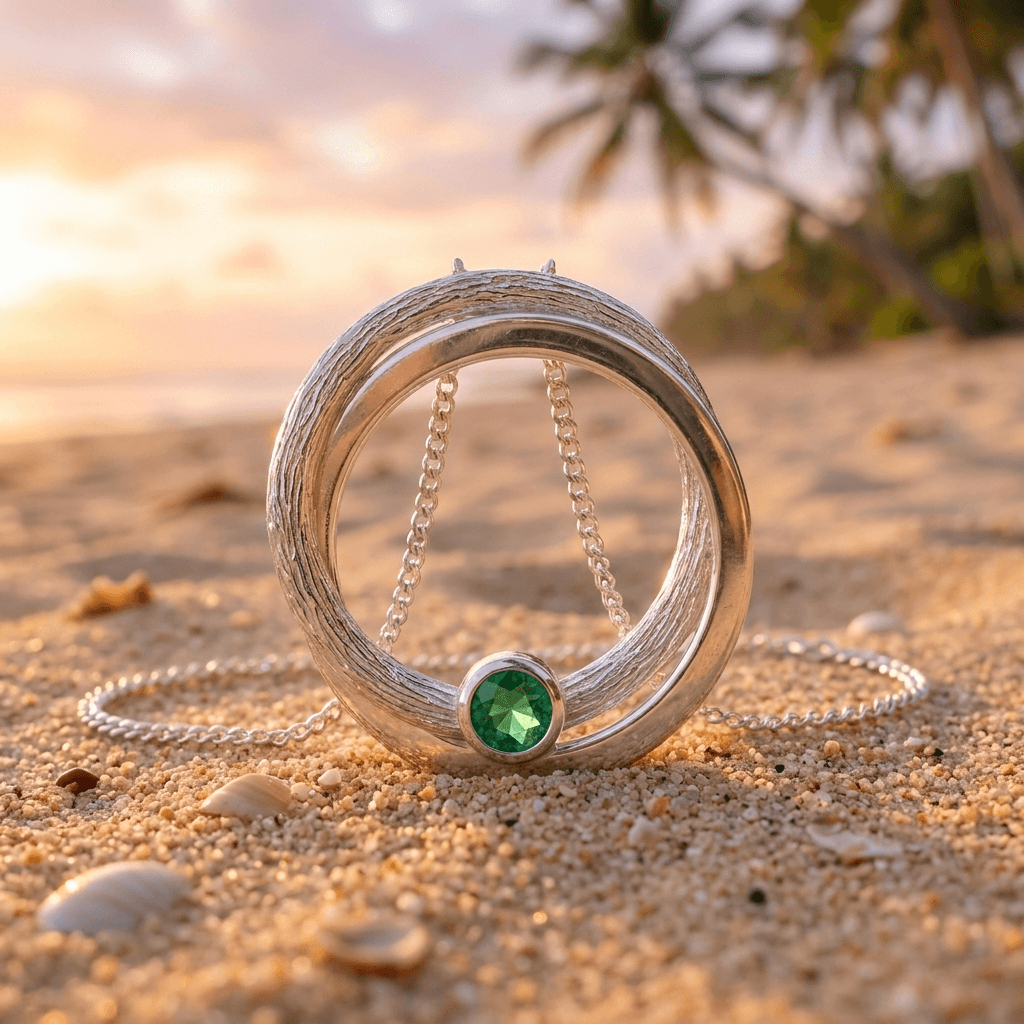 Smaragd Anhaenger Halskette