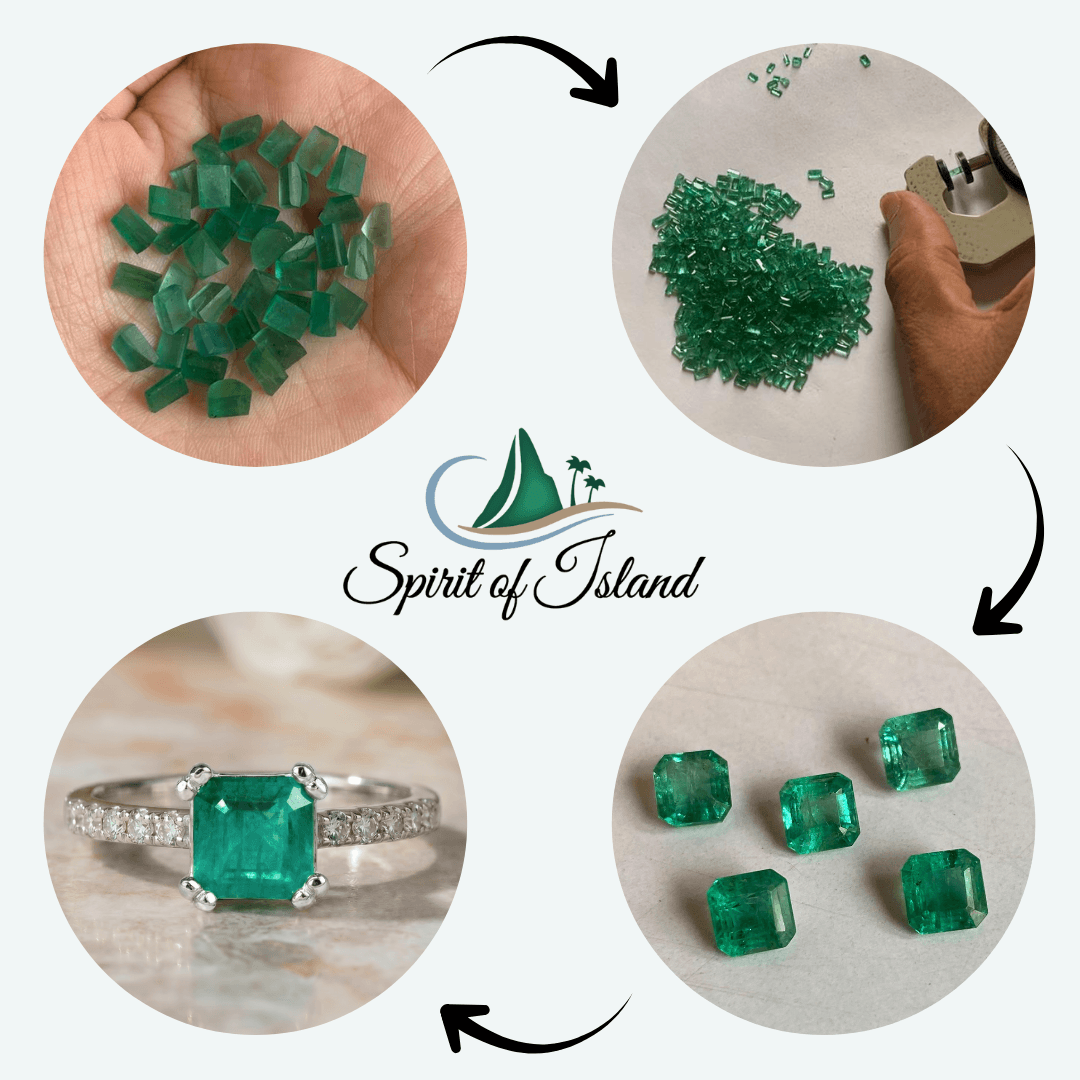 Smaragdschmuck Ring handgefertigt