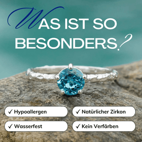 Verlobungsring 925 Silber blauer Zirkon Vorteile