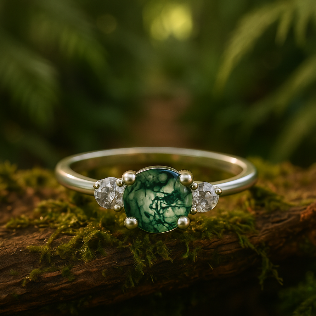 Verlobungsring Silber Günstig Natur