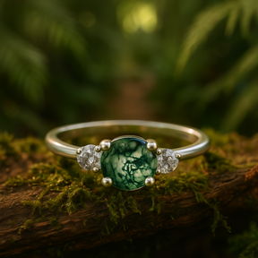 Verlobungsring Silber Günstig Natur