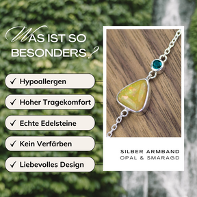 Vorteile Silber Armband Opal Smaragd