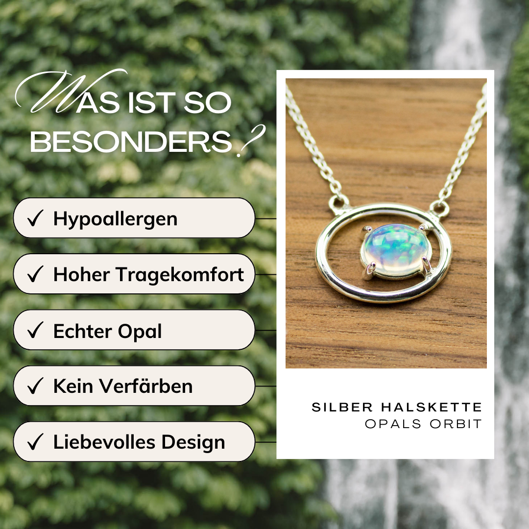 Vorteile Silber Halskette Welo Opal