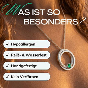 Vorteile Smaragd Halskette Silber