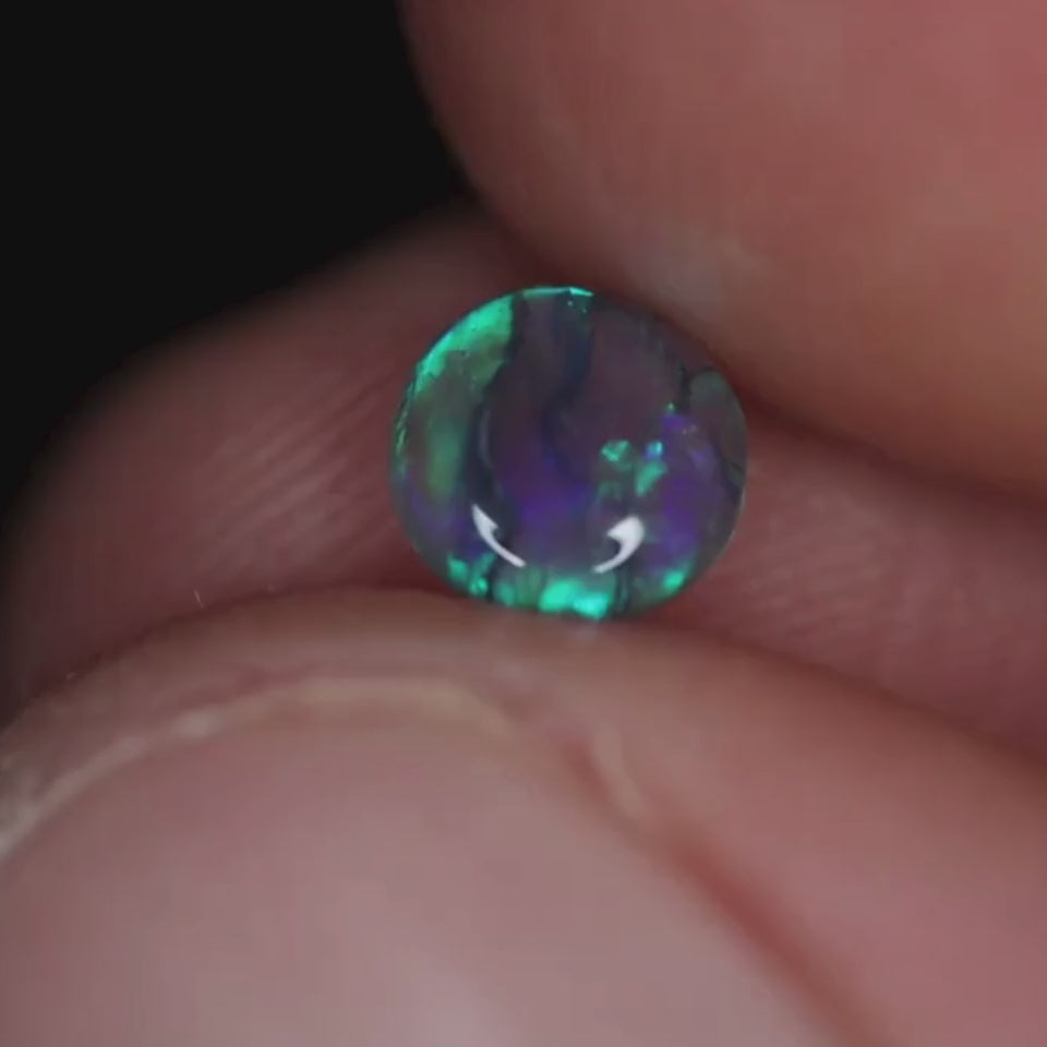 Dunkler Opal Sommergewitter Ring