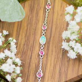 Armband Silber Opal Brautschmuck