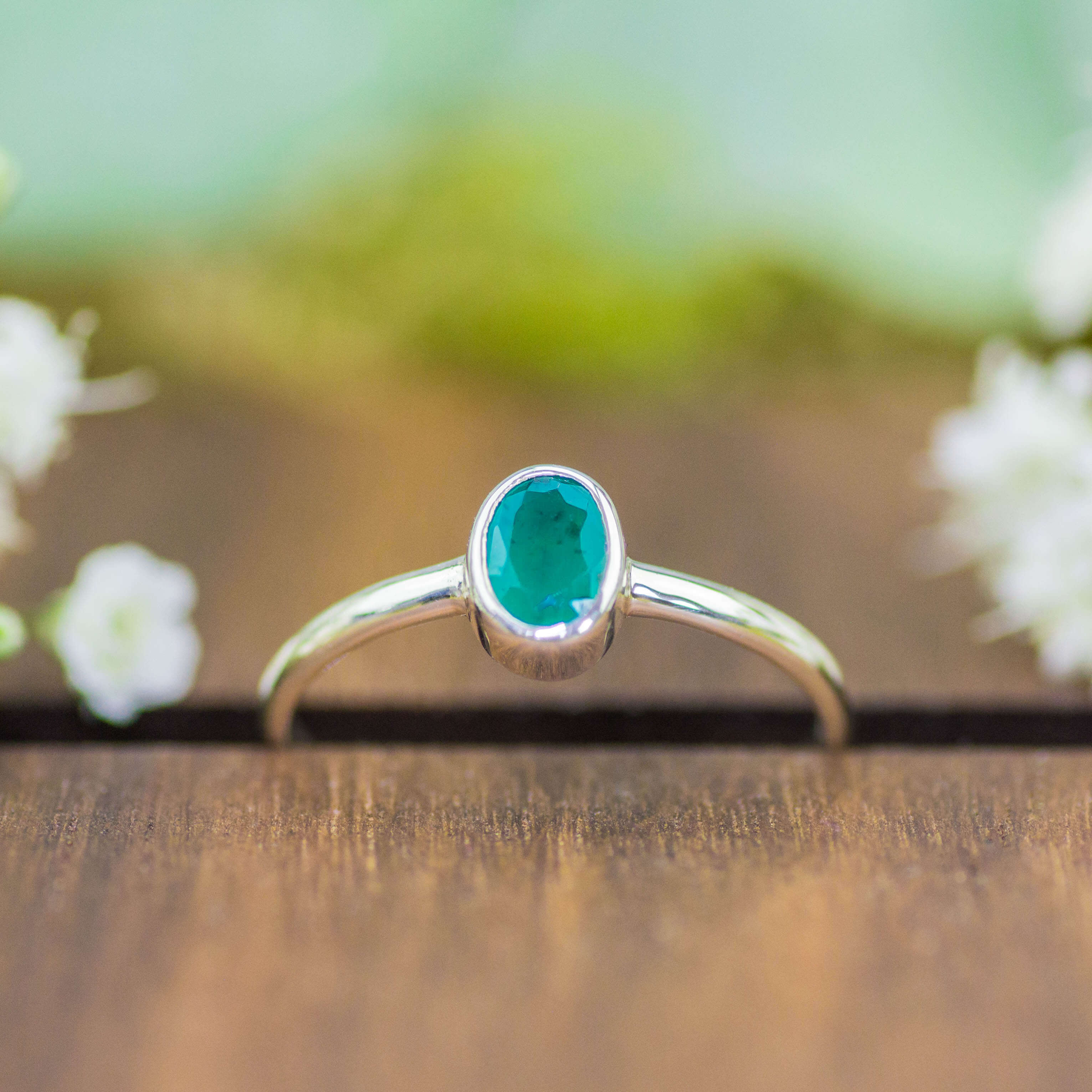 Ring Silber Smaragd
