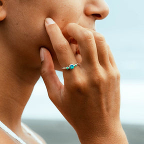 Verlobungsring Opal Ring Silber Bali